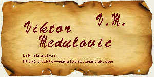 Viktor Medulović vizit kartica